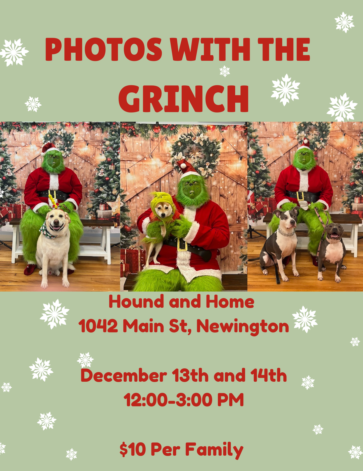 Paw-liday Photos With the Grinch 14TH