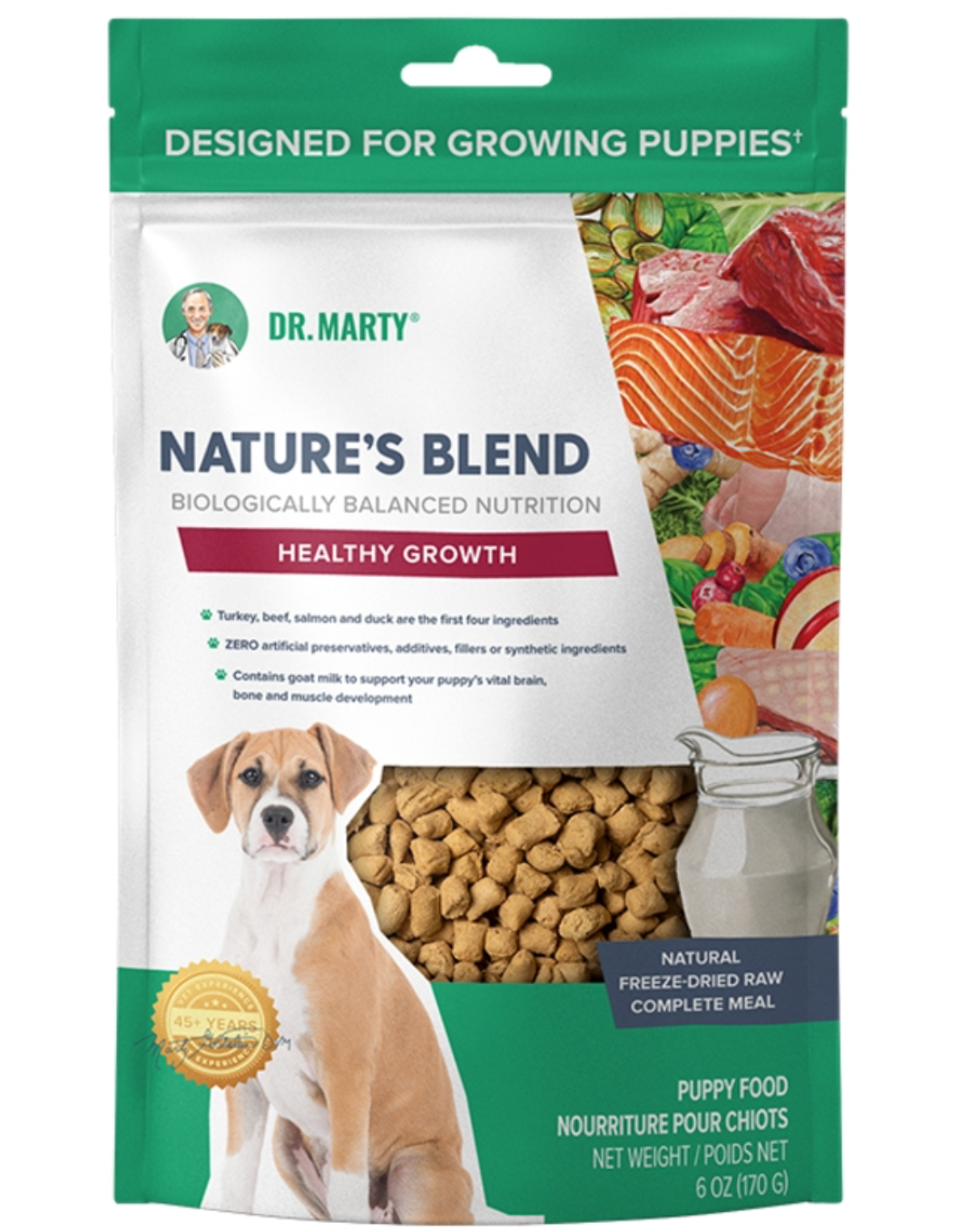 DR. MARTY DOG FREEZE-DRIED NATURE'S BLEND HEALTHY GROWTH 6OZ