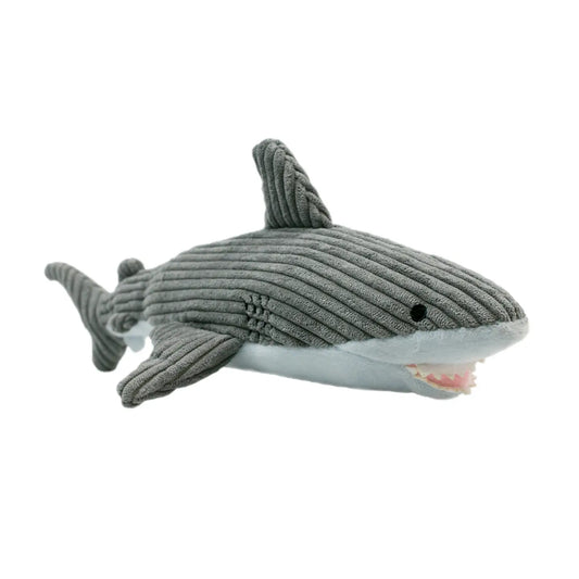 Tall Tails Crunch Plush Shark Dog Toy - 14"