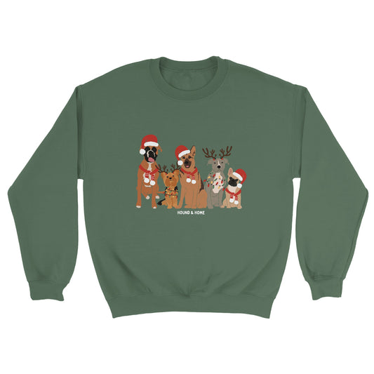 Christmas Dogs Classic Unisex Crewneck Sweatshirt