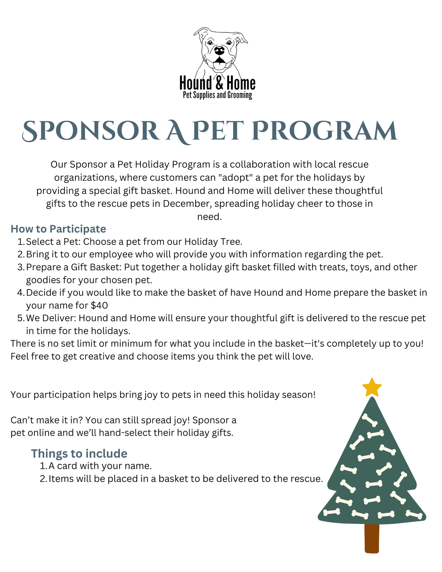 Sponsor a Pet