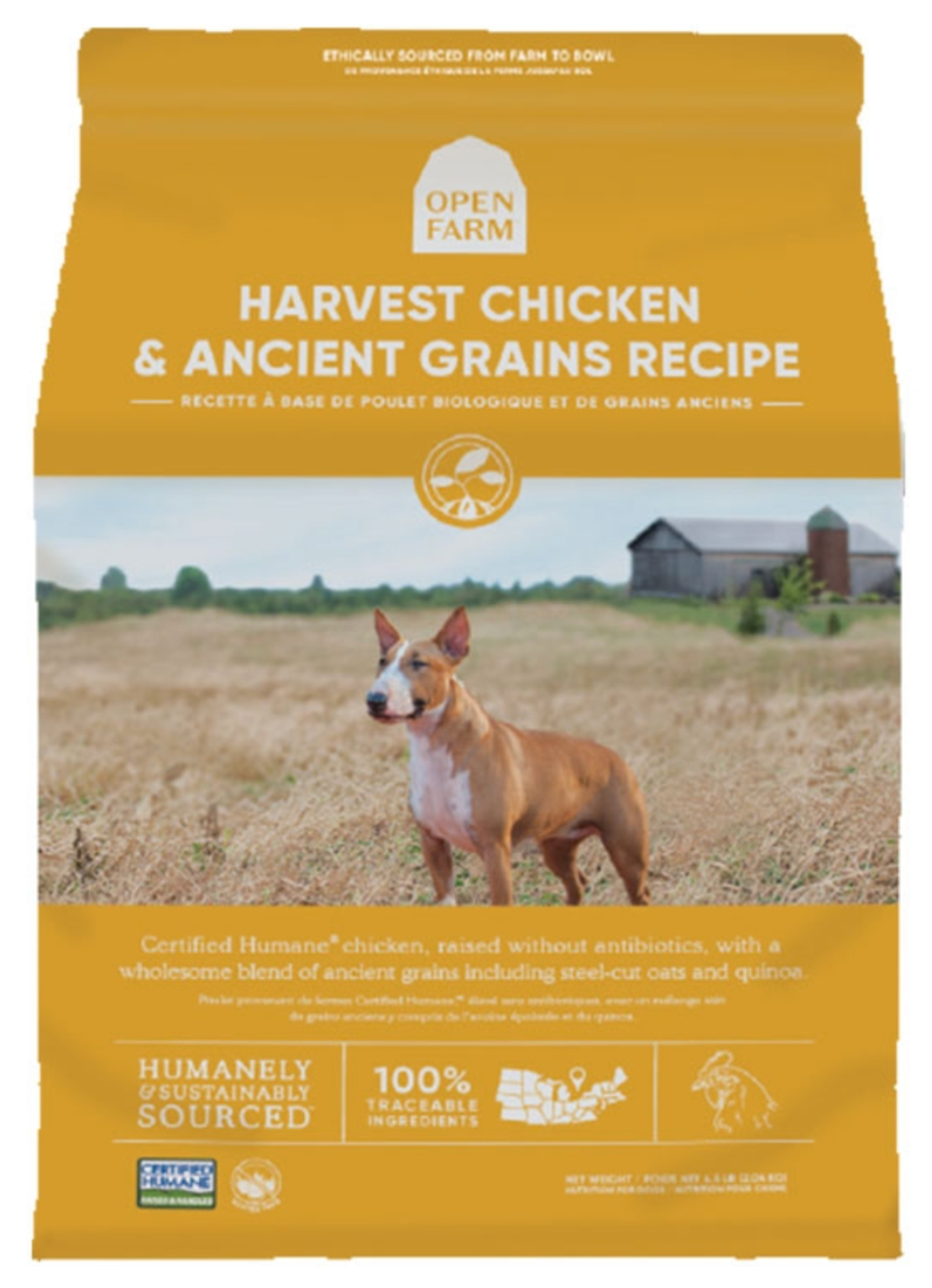 OPEN FARM DOG ANCIENT HARVEST CHICKEN 4LBS