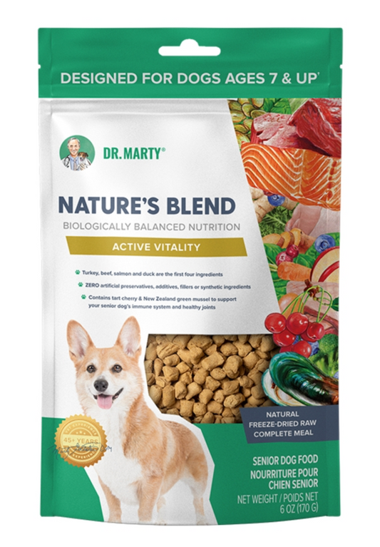 DR. MARTY DOG FREEZE-DRIED NATURE'S BLEND ACTIVE VITALITY 6OZ