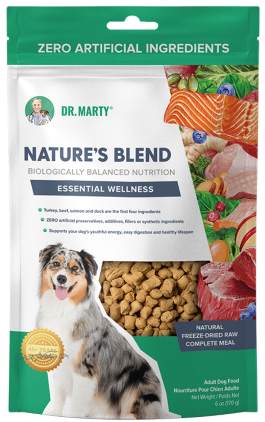 DR. MARTY DOG FREEZE-DRIED NATURE'S BLEND ESSENTIAL WELLNESS 6OZ
