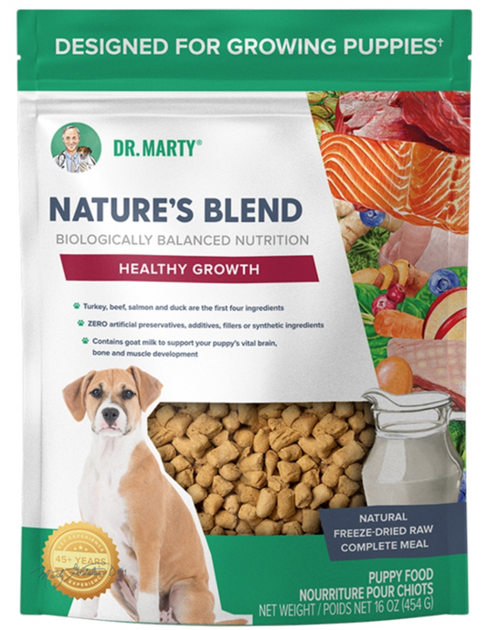 DR. MARTY DOG FREEZE-DRIED NATURE'S BLEND HEALTHY GROWTH 16OZ