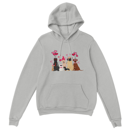 Valentines Dogs Classic Unisex Pullover Hoodie