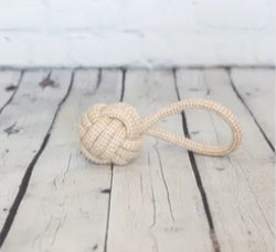 Hemp Rope Toy- Ball with 1 Handle